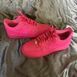 Hot pink Nike Air Force 1s size 10.5