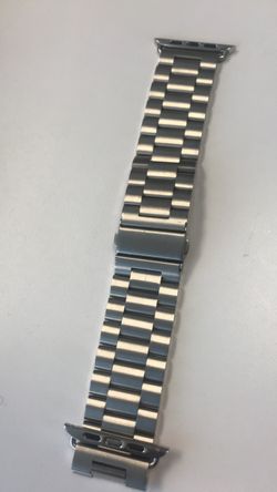 Silver Apple Watch band