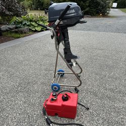 Yamaha 6hp Kicker Outboard Boat motor Short Shaft 15”