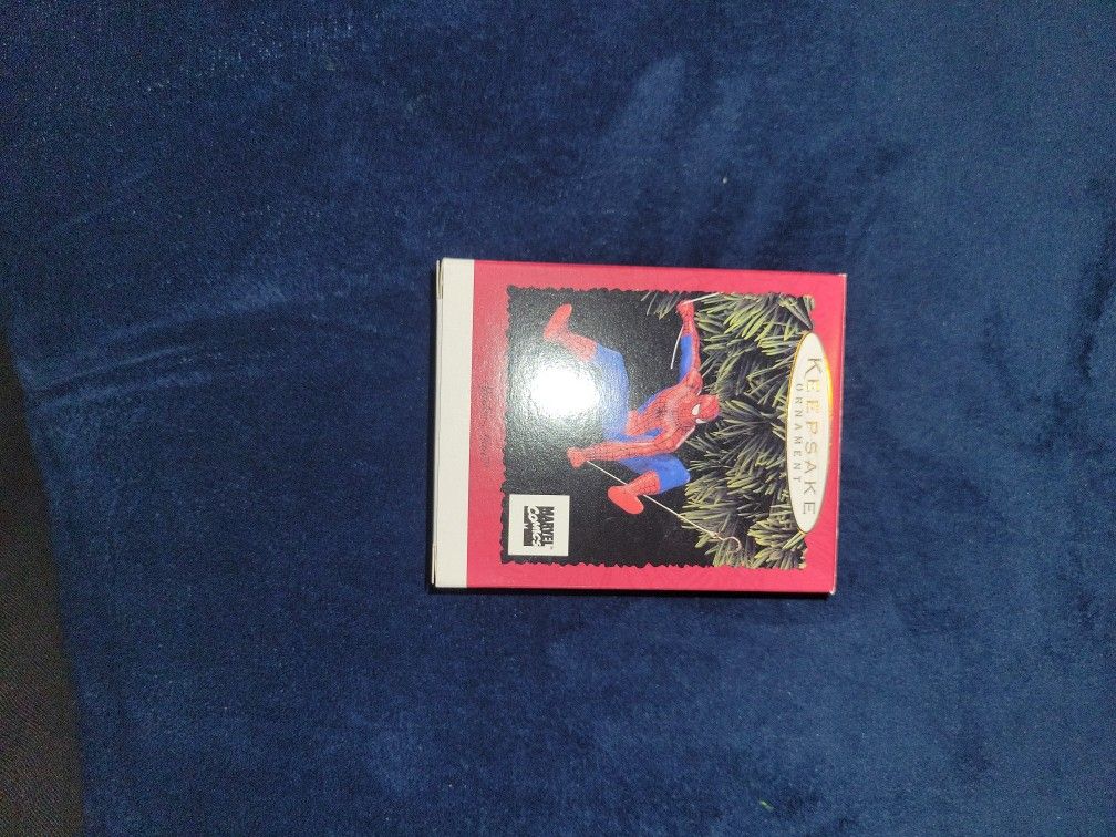 Hallmark Keepsake Spider-Man ornament from the 1996 edition. 