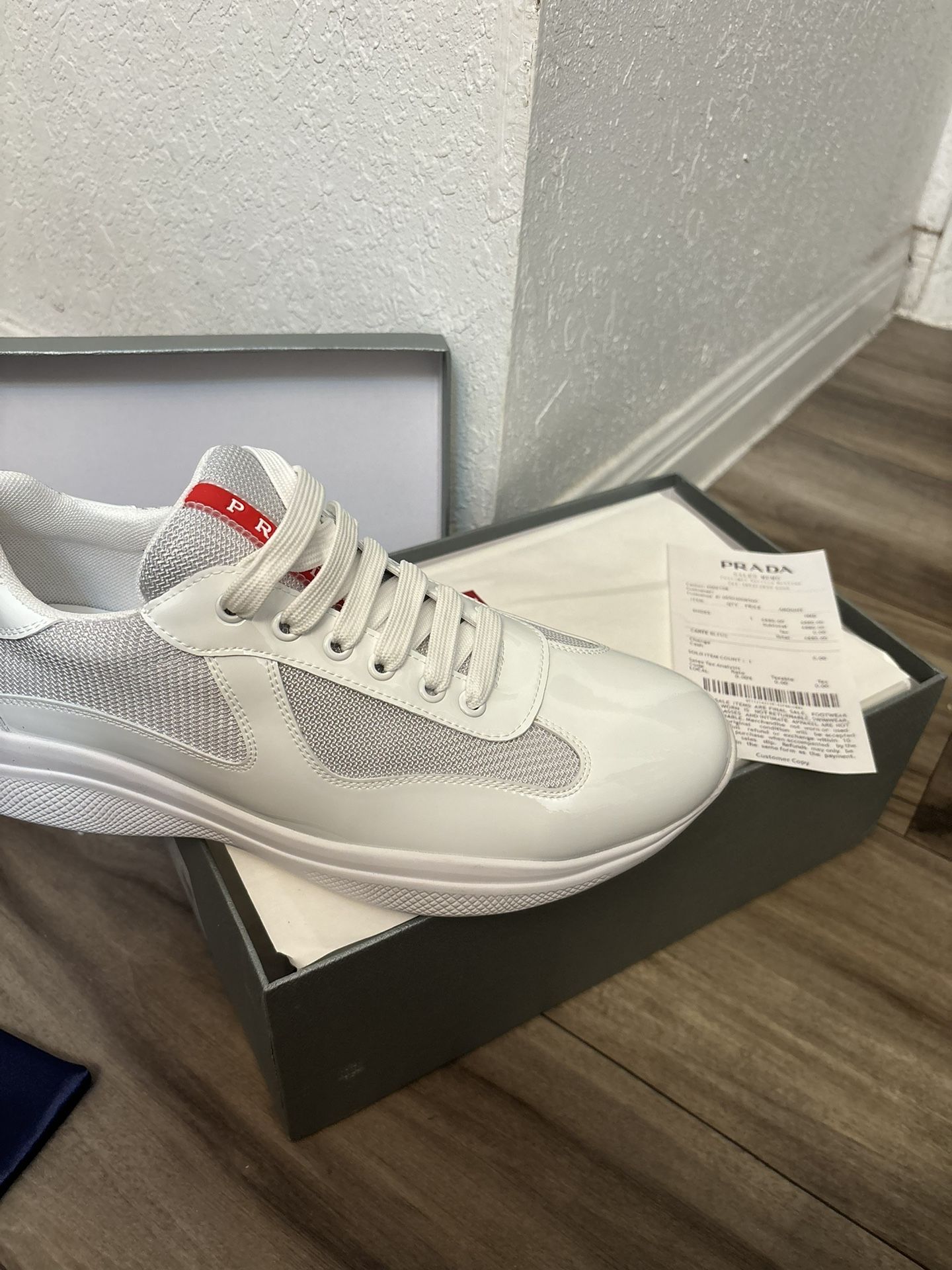 Prada America's Cup biker fabric sneakers