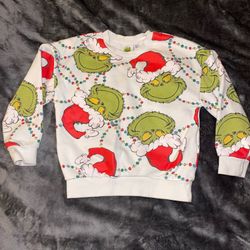 Dr. Seuss Size 6-7y The Grinch Toddler Long Sleeve Sweatshirt