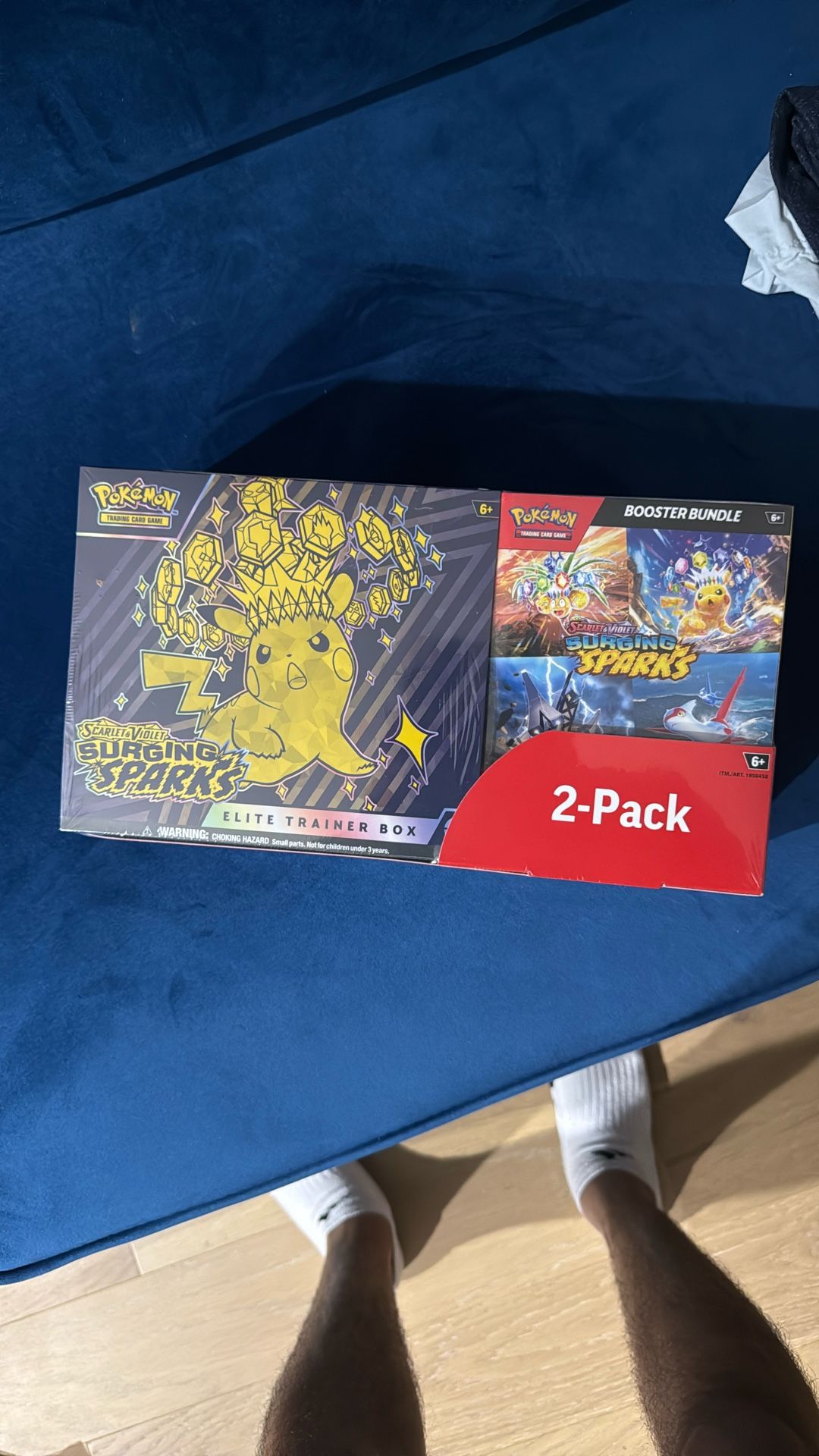 Sealed Surging Sparks Costco 2 Pack Trainer box And Booster Bundle