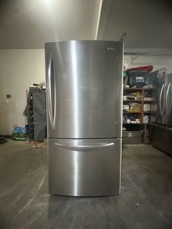 Kenmore stainless steel bottom freezer refrigerator
