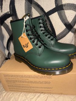 Dr martens green boots