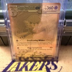 Mega Gardevoir EX Gold Pokemon Mega Evolution 187/132 Hyper Rare Full Art RAW $220