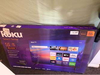 55” Smart Roku flatscreen TV