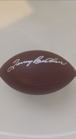 PITTSBURGH STEELERS TERRY BRADSHAW AUTOGRAPHED WILSON NFL FOOTBALL WITH PLAYER HOLOGRAM COA
