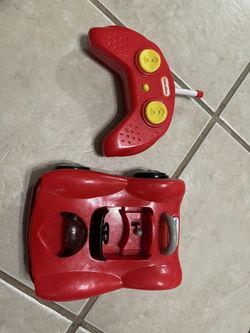 Little Tikes RC Wheelz Bumper Car Toy Red w/Remote Control Tested