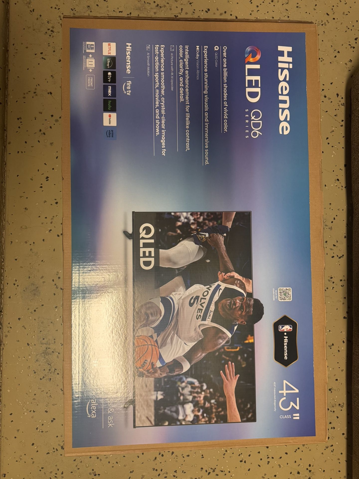 Brand New Hisense QLED 43 Inch