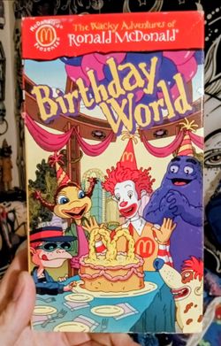 McDonald's Ronald McDonald Birthday world VHS