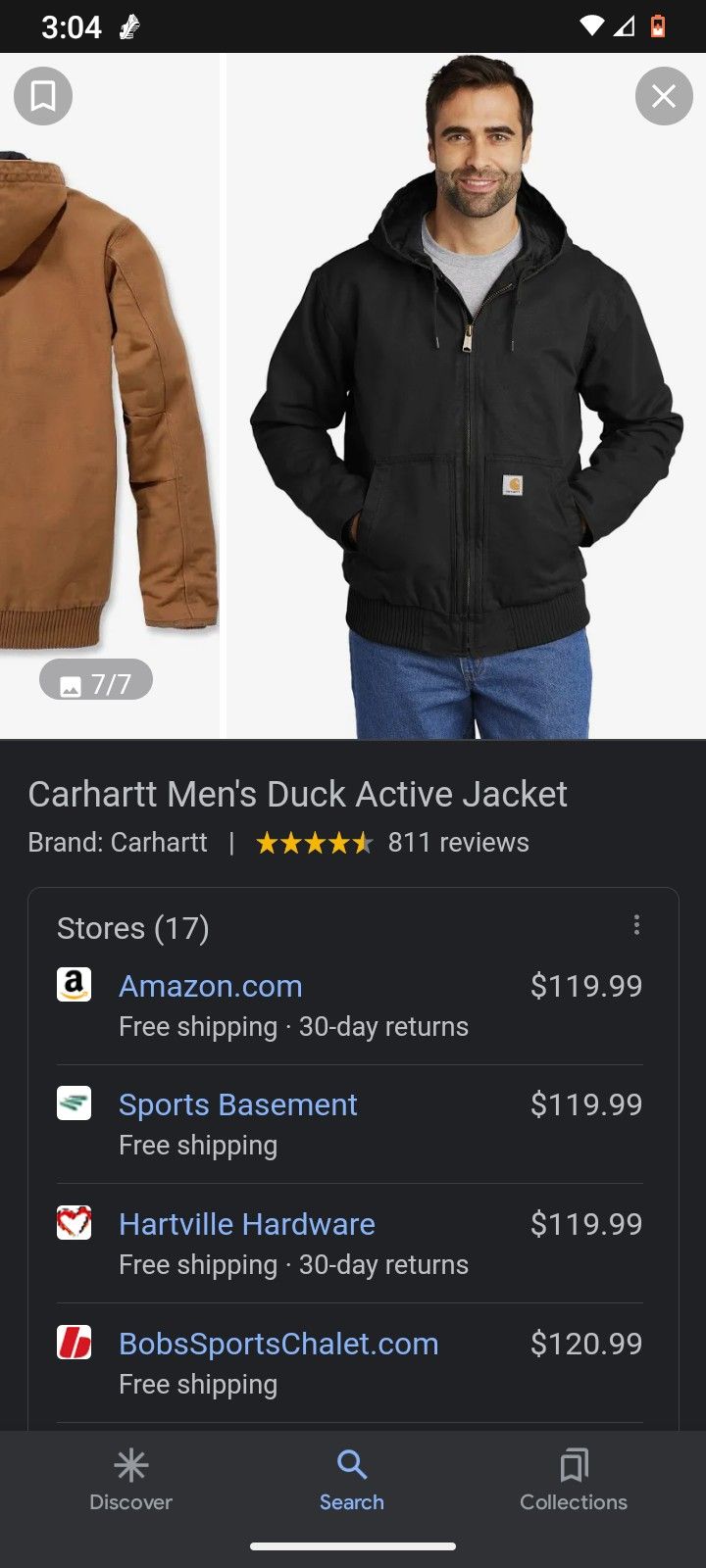 Small Men's Carhartt Jacket