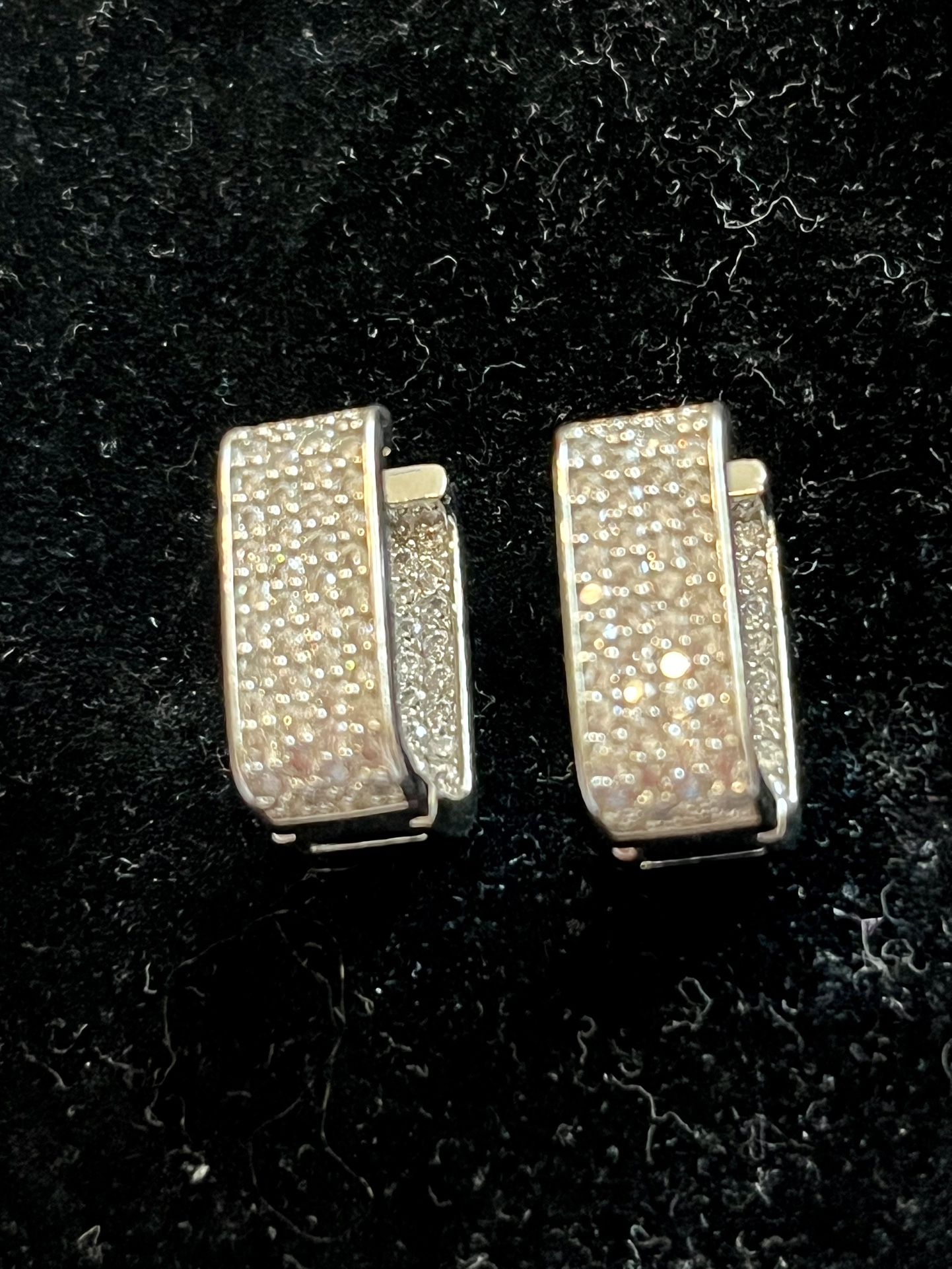 Quality Pave Stone Earrings 