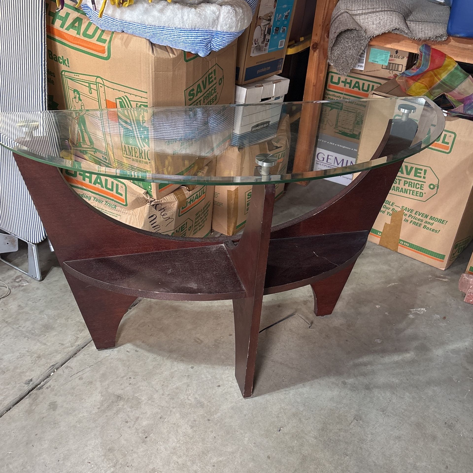 Corner Glass Table