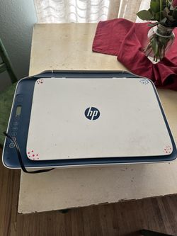 White/Blue HP Printer