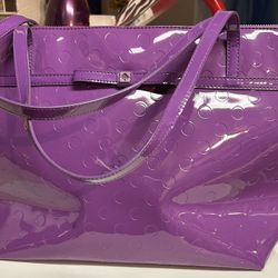 Kate Spade New York Camellia Street Jeralyn Tote Purple Polka Dots 