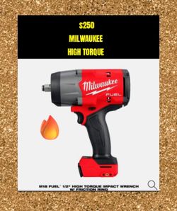 Milwaukee HIGH TORQUE IMPACT WRENCH TOOL