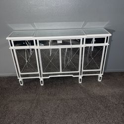 Etta Avenue Caila 3 Drawer Mirrored Sideboard