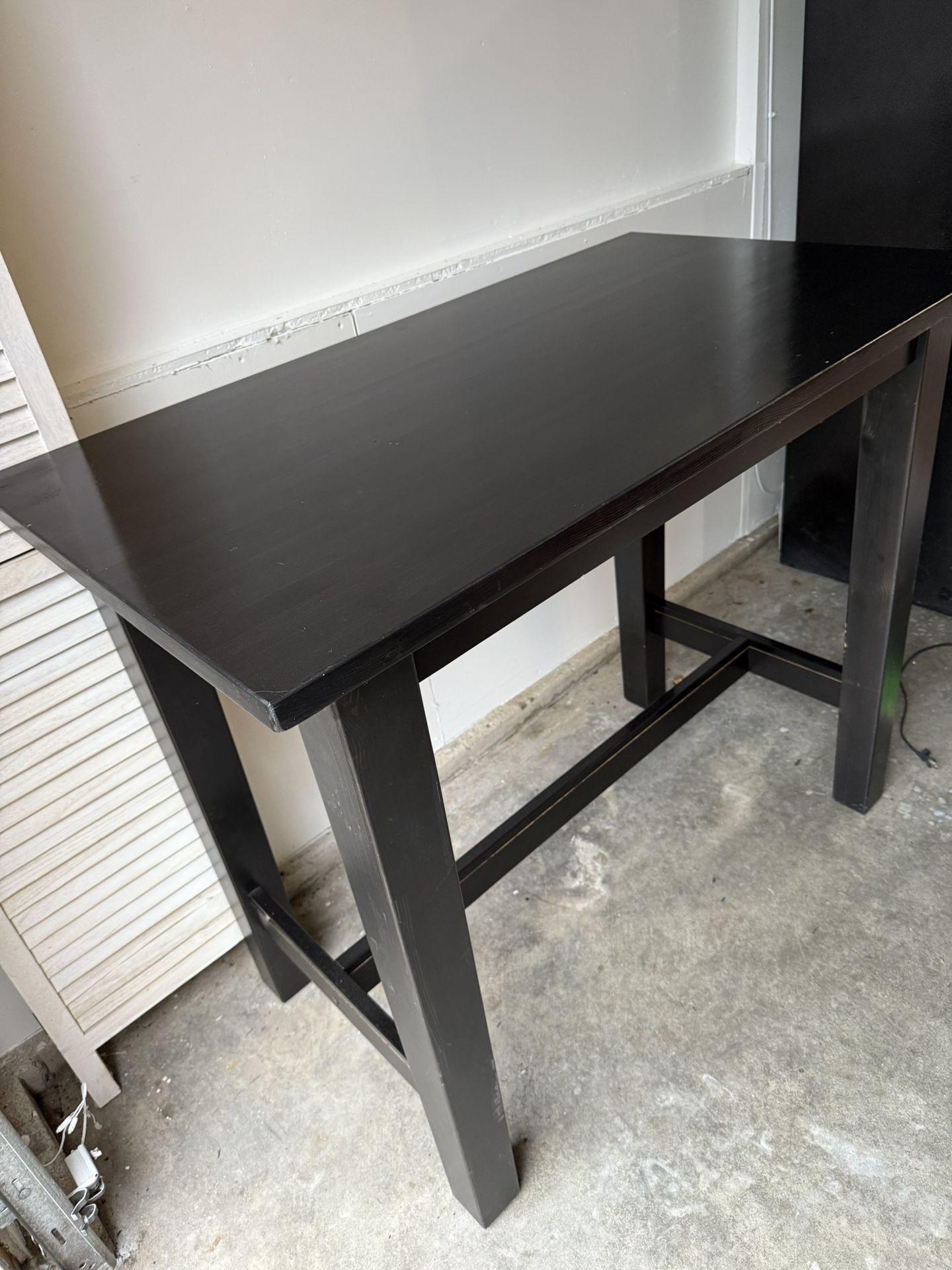 IKEA Black Bar Table / High Top Table