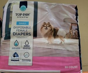 Dog Diapers size Small and  Medium 
$20 FOR BOTH