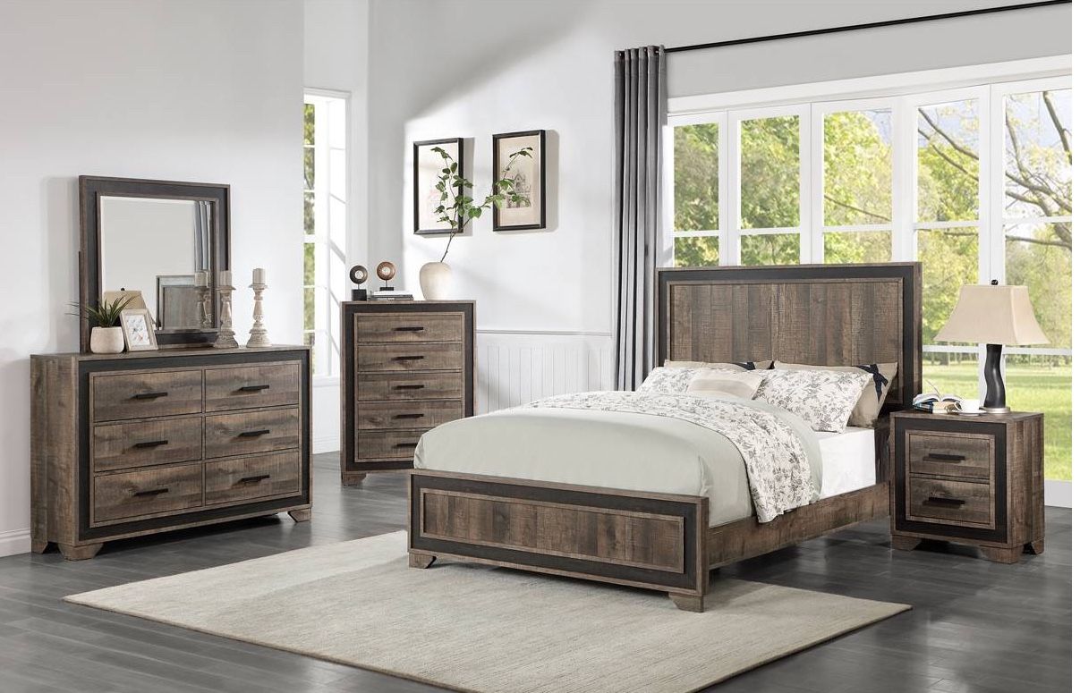 5pc Bedroom Set With Mattress Included
