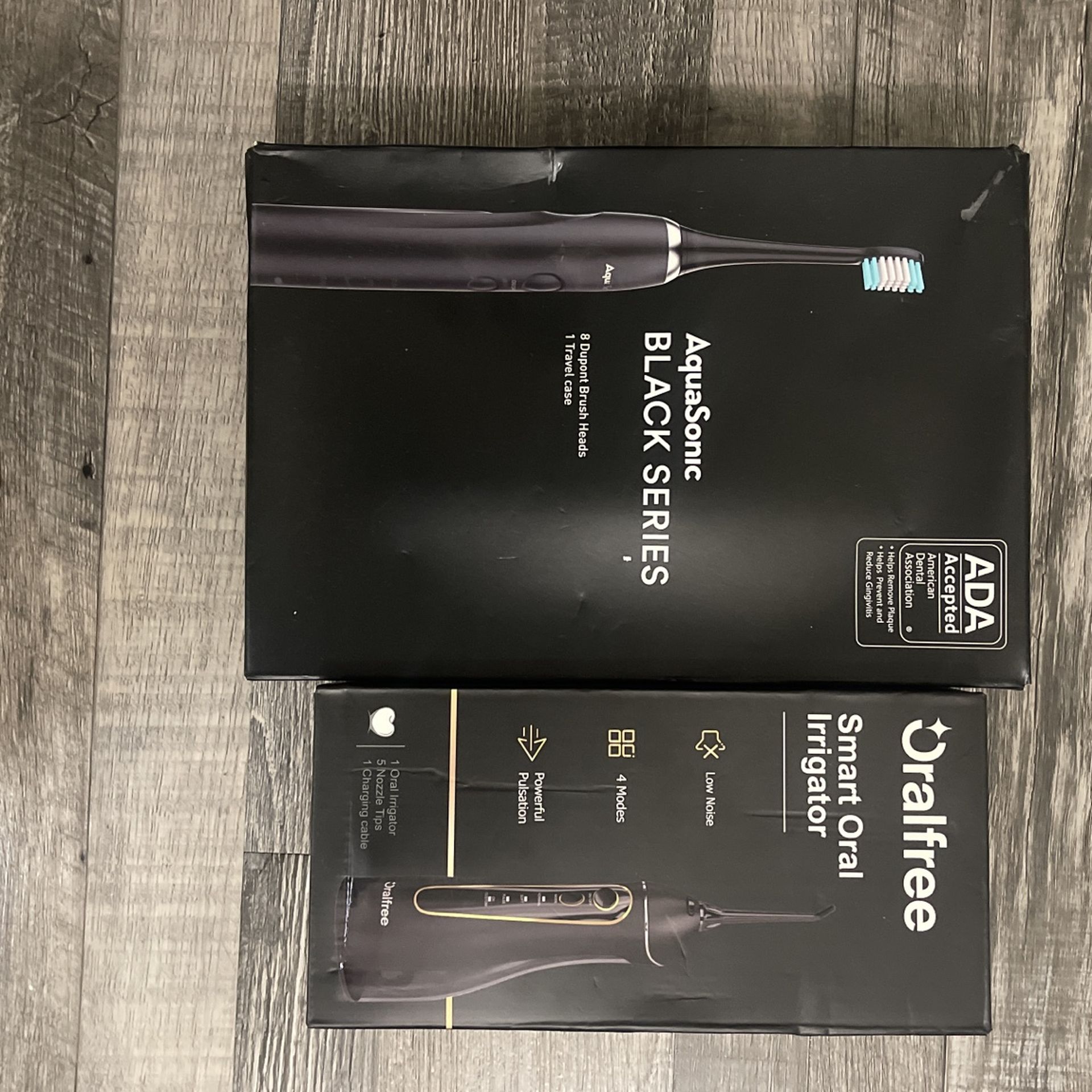 Aquasonic Black Series Electric Brush And Oralfree Smart