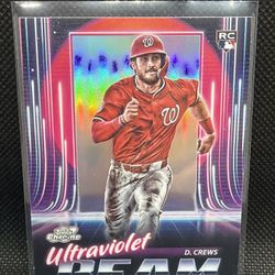 2025 Topps Cosmic Chrome Dylan Crews RC Ultraviolet Beam Washington Nationals