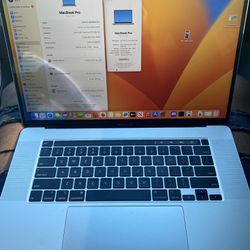 MacBook Pro 16 In2019) Touch Bar - Retina - Core i7 - 2.6 GHz - 512 GB SSD - RAM 16GB With Fingerpri