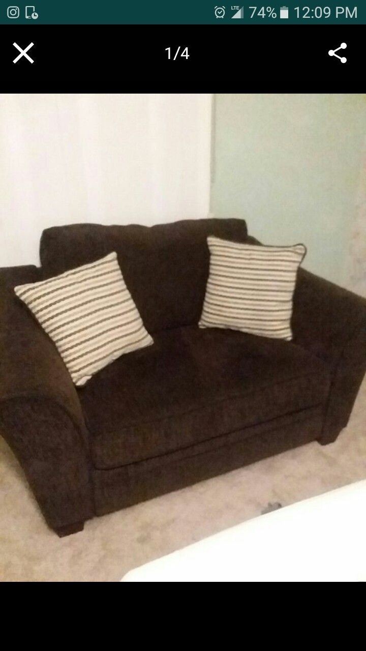 Oversized chair and ottoman