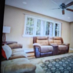 Glider Rocker Couch Set