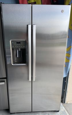 Brand New Counter Depth Stainless Steel GE Side By Side Refrigerator