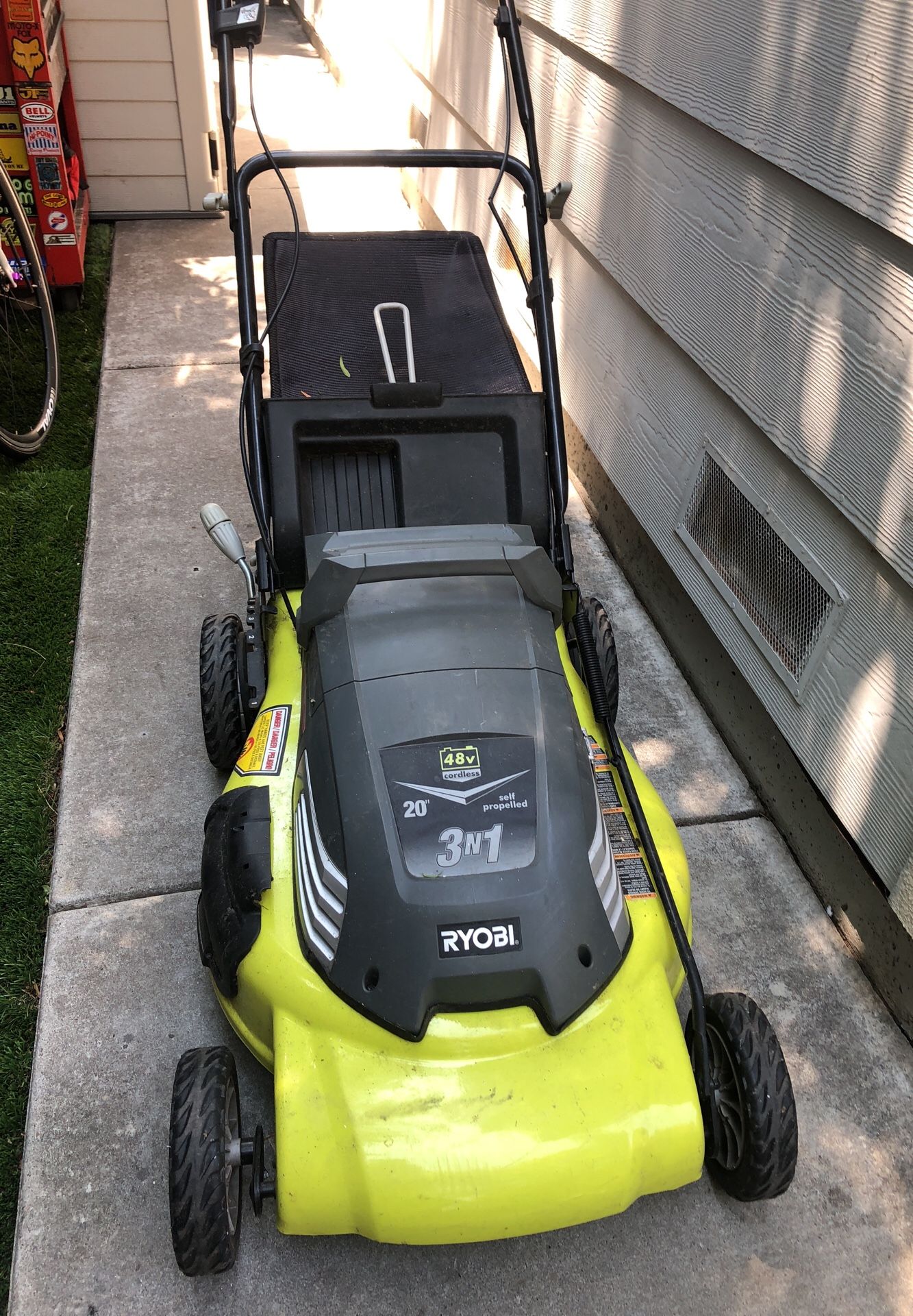 RYOBI 48v self propelled-lawn mower