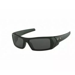 Oakley 03-473 Gascan Matte Rectangular Sunglasses 60mm - Black/Gray