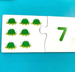 Number Quantity Picture Match Puzzles - Classroom, Learning, Math, teacher, correspondence