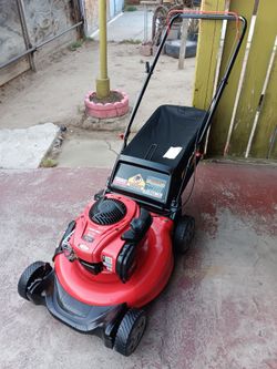 Troy-Bilt 5.50hp lawnmower works very well.