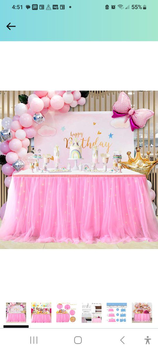 2 Tulle Table Skirts