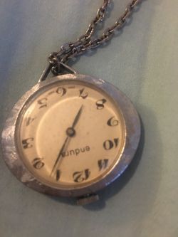 Watch on a Chain Necklace (12 inches)