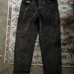 Empyre Black Wash Corduroy Skate Pants