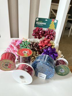 Holiday ribbons/bows ribbons are new gift bow new 