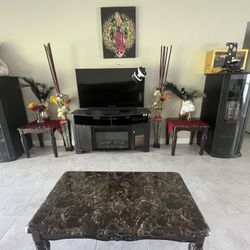 Everything Must Go (glass Cabinets, Tables, Tv Stand )