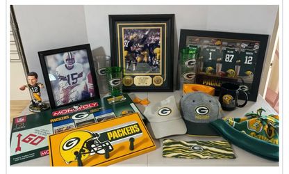 🏈 Green Bay Packers Collector Lot Trade Up – Signed Bart Starr, Rare Framed Memorabilia & Rare Fan Pieces