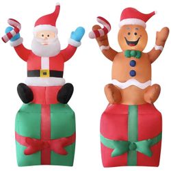 6 ft Santa & Ginger