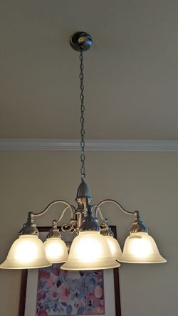 (2) Five Light  Chandeliers