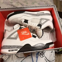 Air Jordan 4 White Cement Sz 12 
