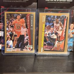 Fleer 1992-93 NBA Schoolyard Stars Scottie Pippen #260 Chicago Bulls Insert Card