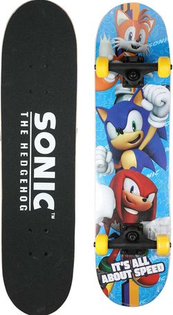 New Sonic the Hedgehog Complete Skateboard