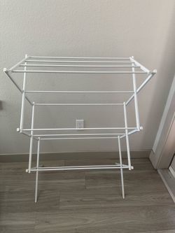 Foldable Clothes Drying Rack- White