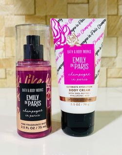 Limited Edition! BATH & BODY WORKS✨Netflix🗼Emily in Paris💕👠🥂CHAMPAGNE in Paris🥂👠💕3-pc Mini Gift Set