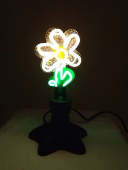 Neon flower light