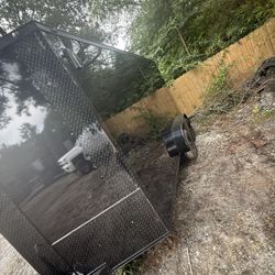 7x14 Enclosed Trailer Double Axle 